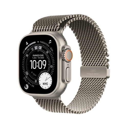 اپل واچ الترا 3 - 49 میلی متر - شرکتی - نچرال - Titanium Milanese Loop