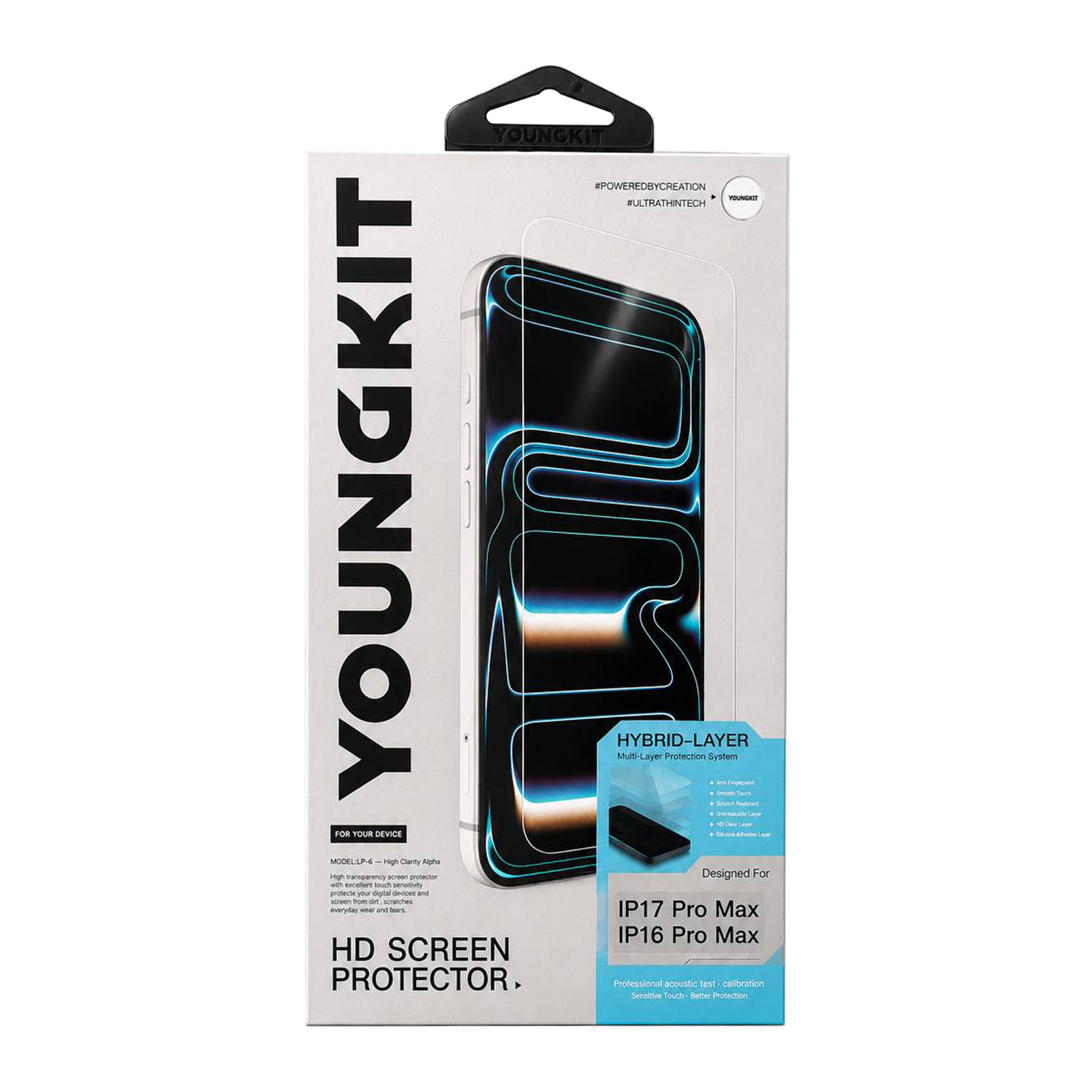 گلس آیفون 17 پرومکس YOUNGKIT HD