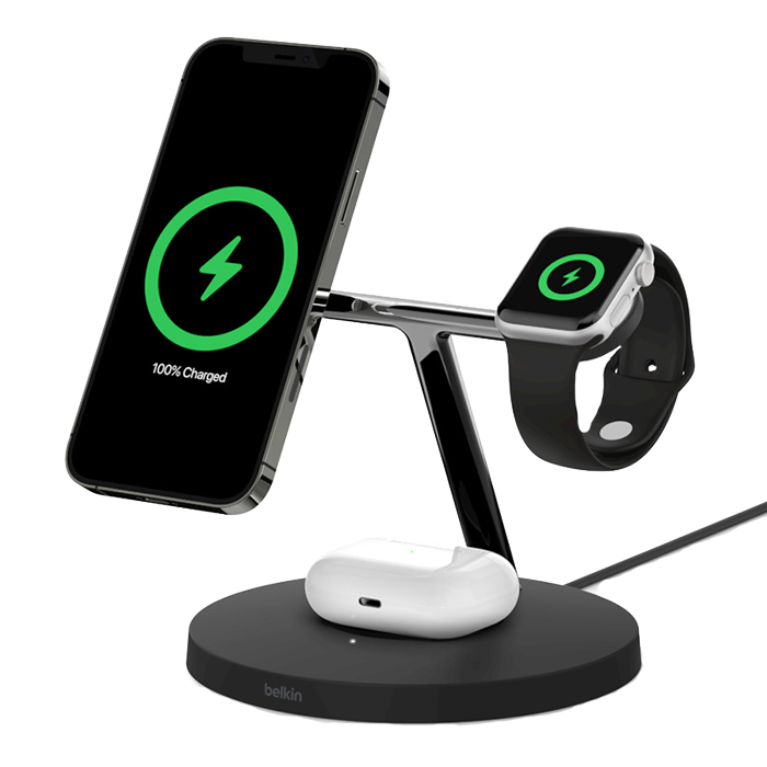 استند شارژ رومیزی BELKIN 3in1 Magsafe